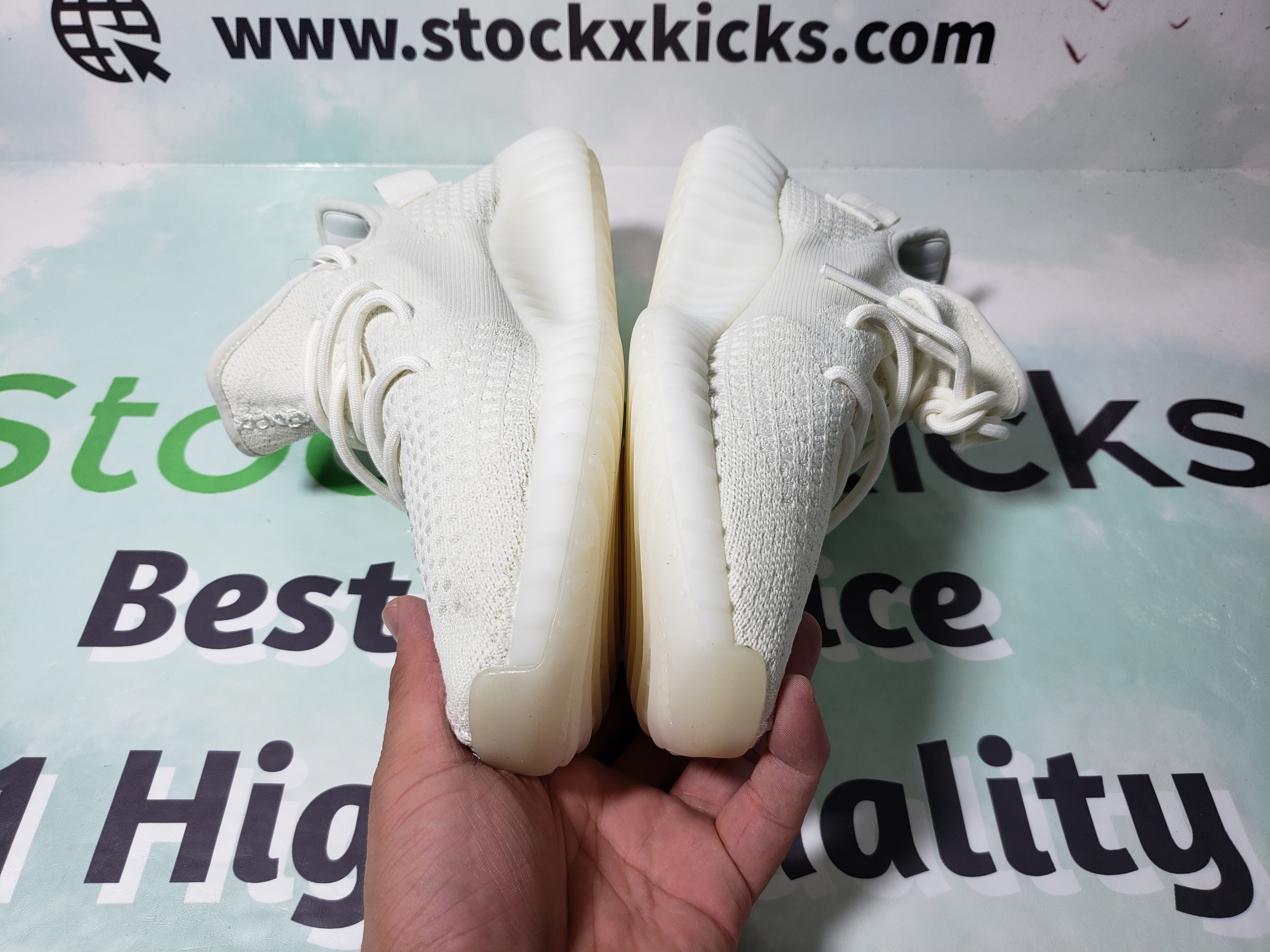 LJR Batch adidas Yeezy Boost 350 V2 Bone HQ6316 review stockxkicks 02