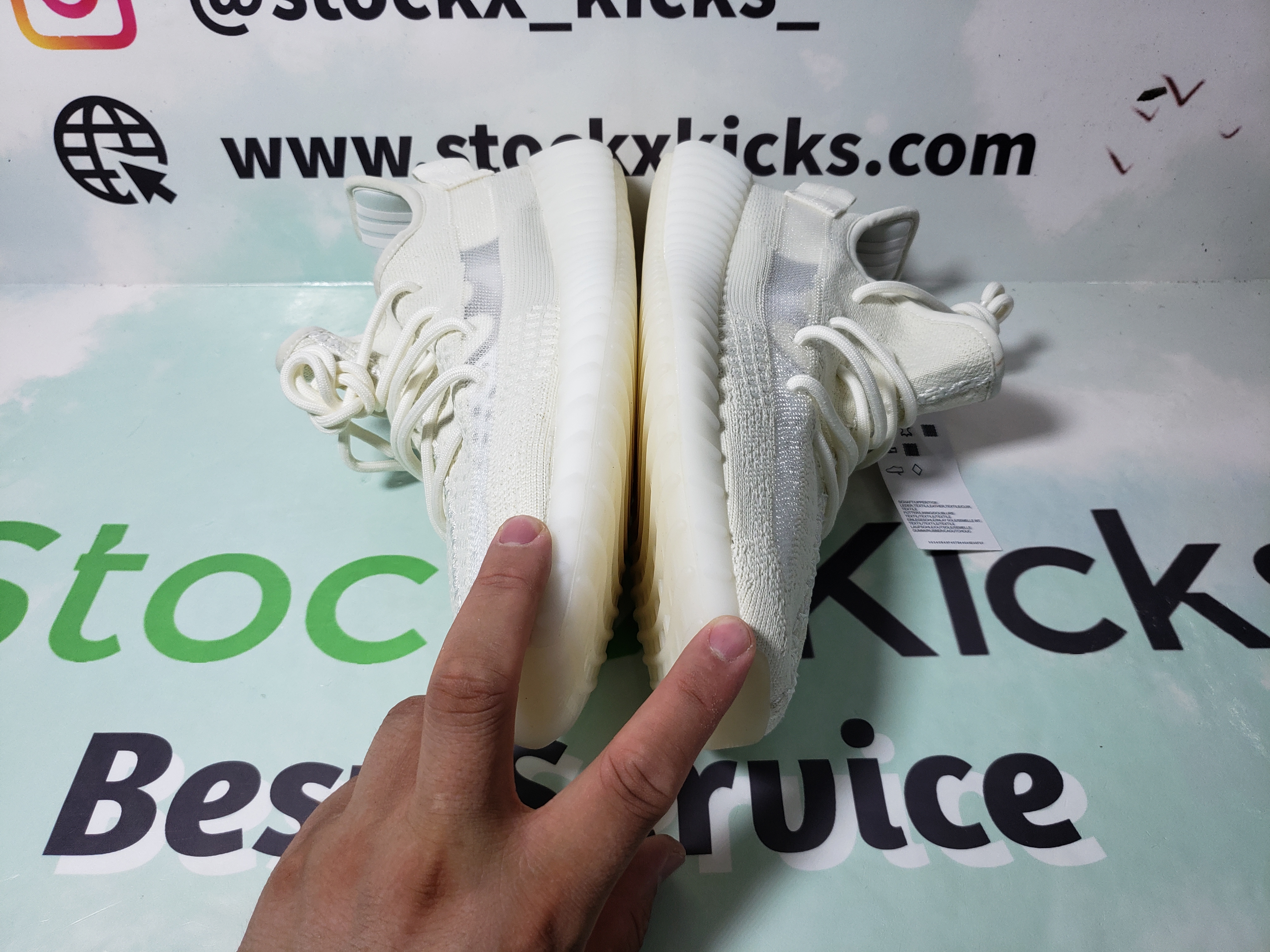 LJR Batch adidas Yeezy Boost 350 V2 Bone HQ6316 review stockxkicks 03