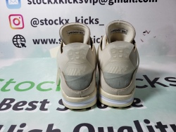 PK God Batch Air Jordan 4 Retro Off-White Sail (W) CV9388-100（This item is women's size, please refer to EUR size when purchasing） review stockxkicks 01