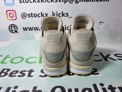 PK God Batch Air Jordan 4 Retro Off-White Sail (W) CV9388-100（This item is women's size, please refer to EUR size when purchasing） review stockxkicks 00