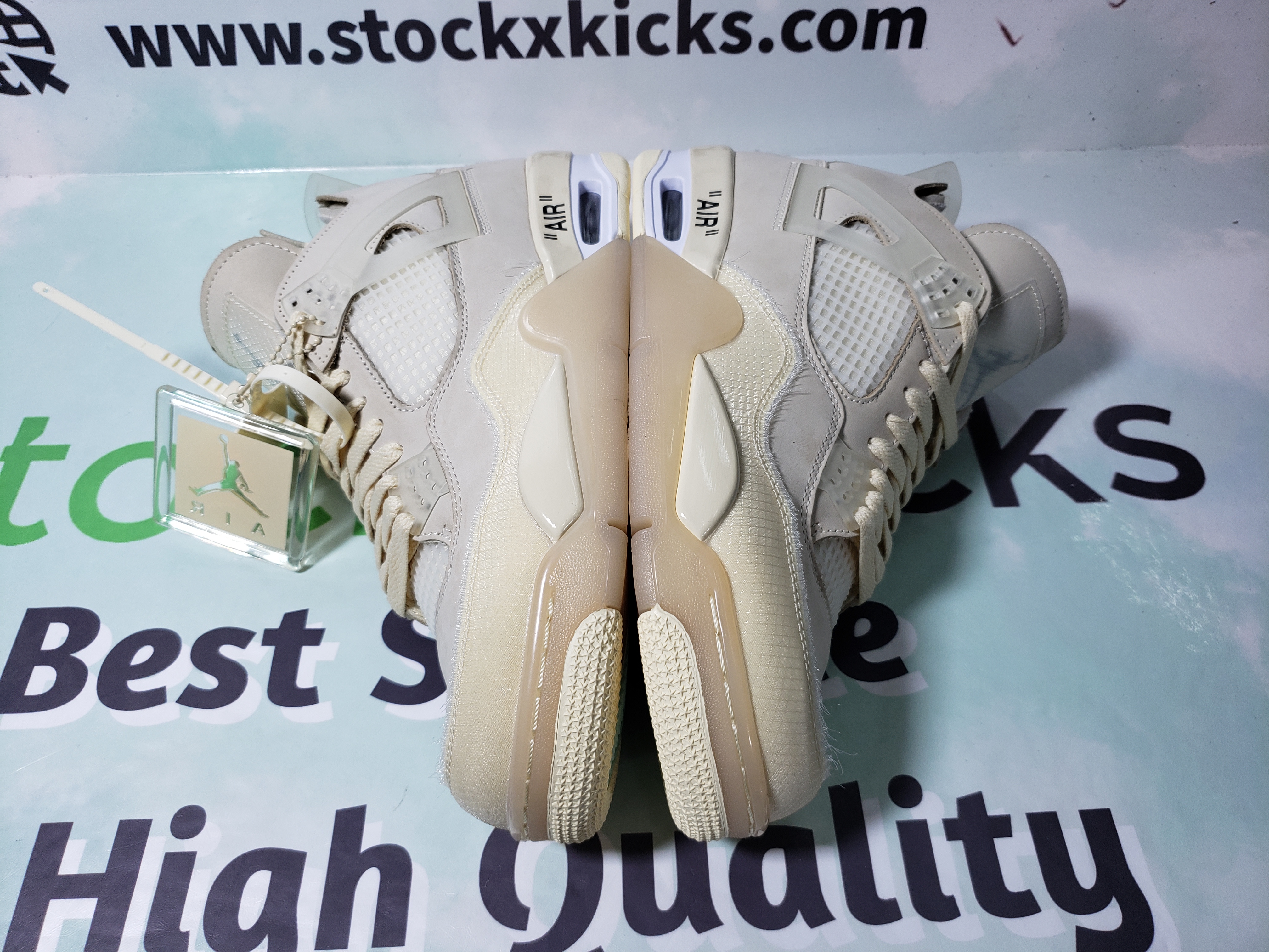 PK God Batch Air Jordan 4 Retro Off-White Sail (W) CV9388-100（This item is women's size, please refer to EUR size when purchasing） review stockxkicks 03