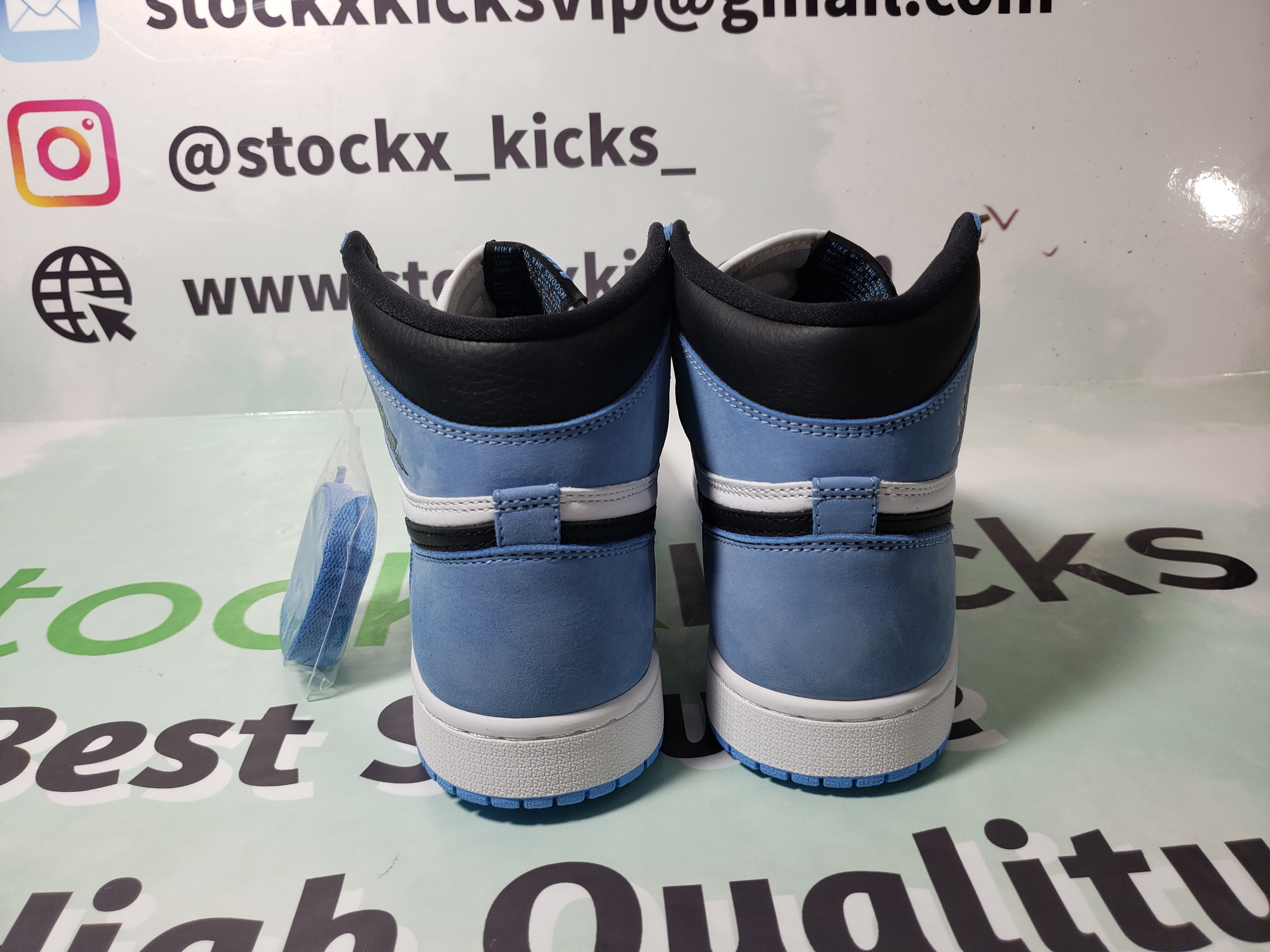 PK God Batch Air Jordan 1 Retro High White University Blue Black 555088-134 review stockxkicks 00