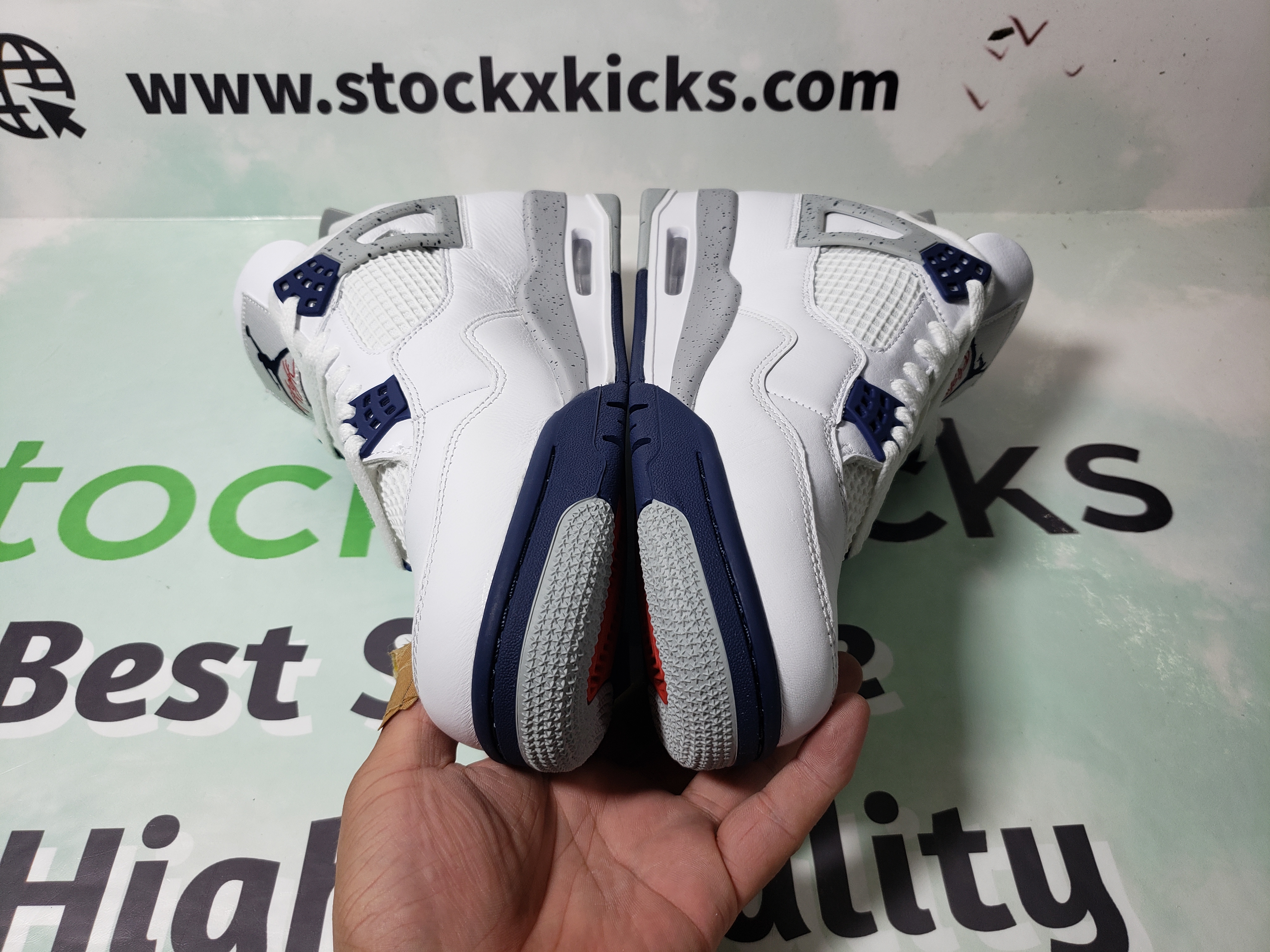 PK God Batch  Air Jordan 4 Retro White Midnight Navy DH6927-140 review stockxkicks 02