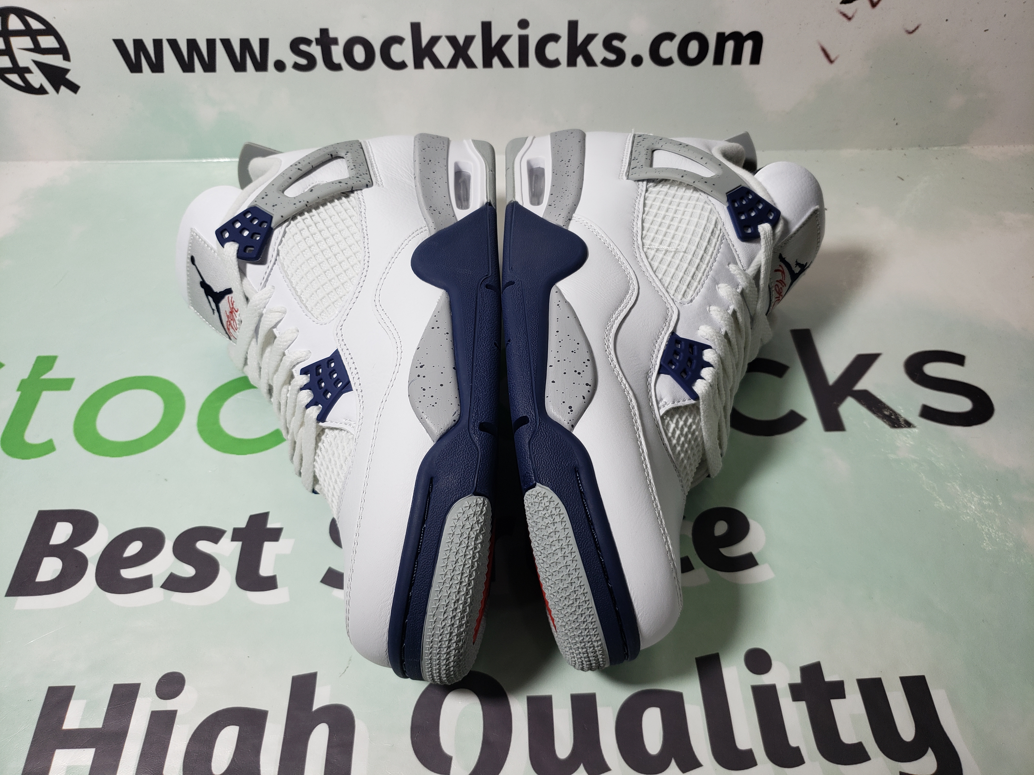 PK God Batch  Air Jordan 4 Retro White Midnight Navy DH6927-140 review stockxkicks 03