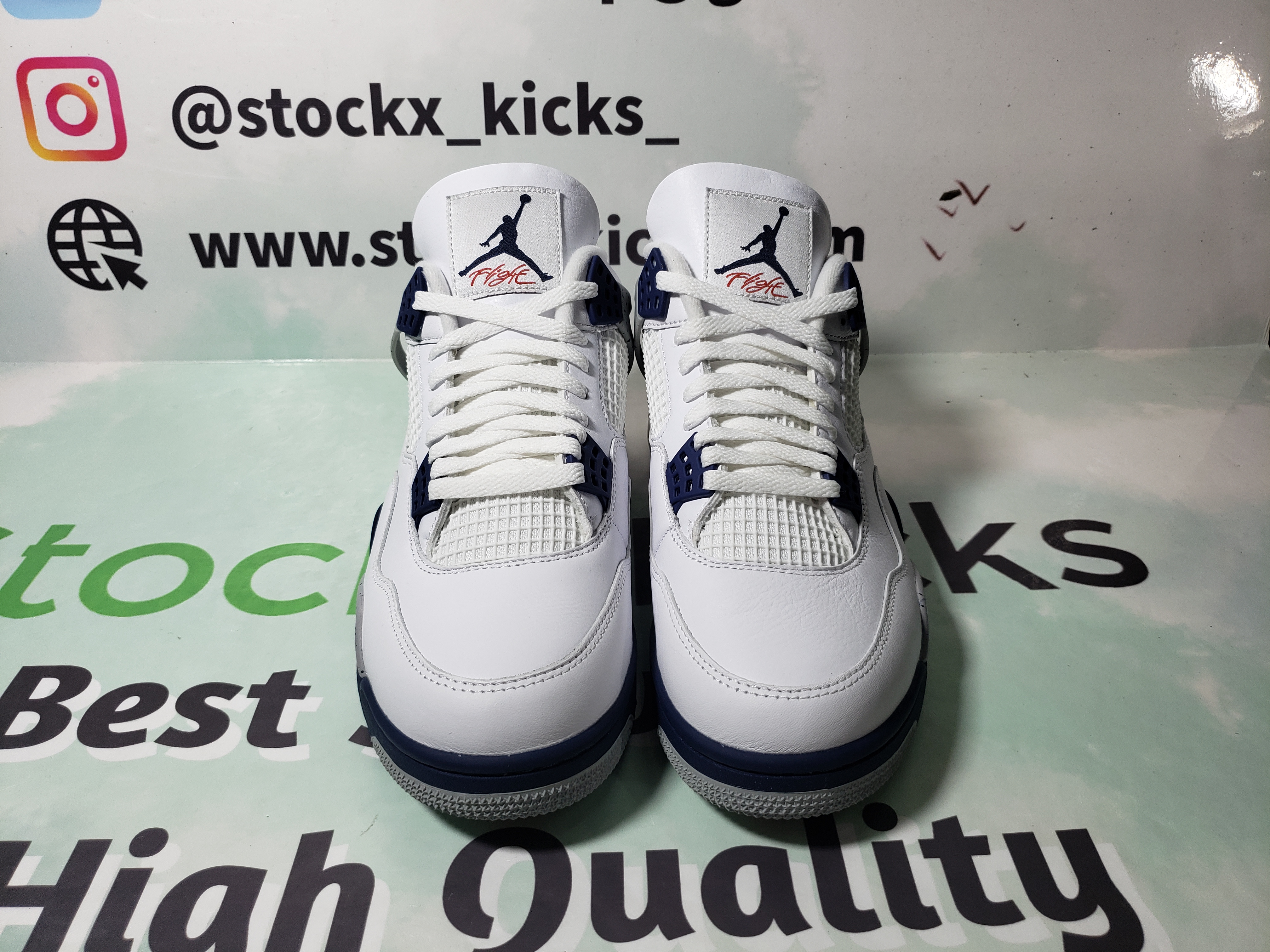 PK God Batch  Air Jordan 4 Retro White Midnight Navy DH6927-140 review stockxkicks 01