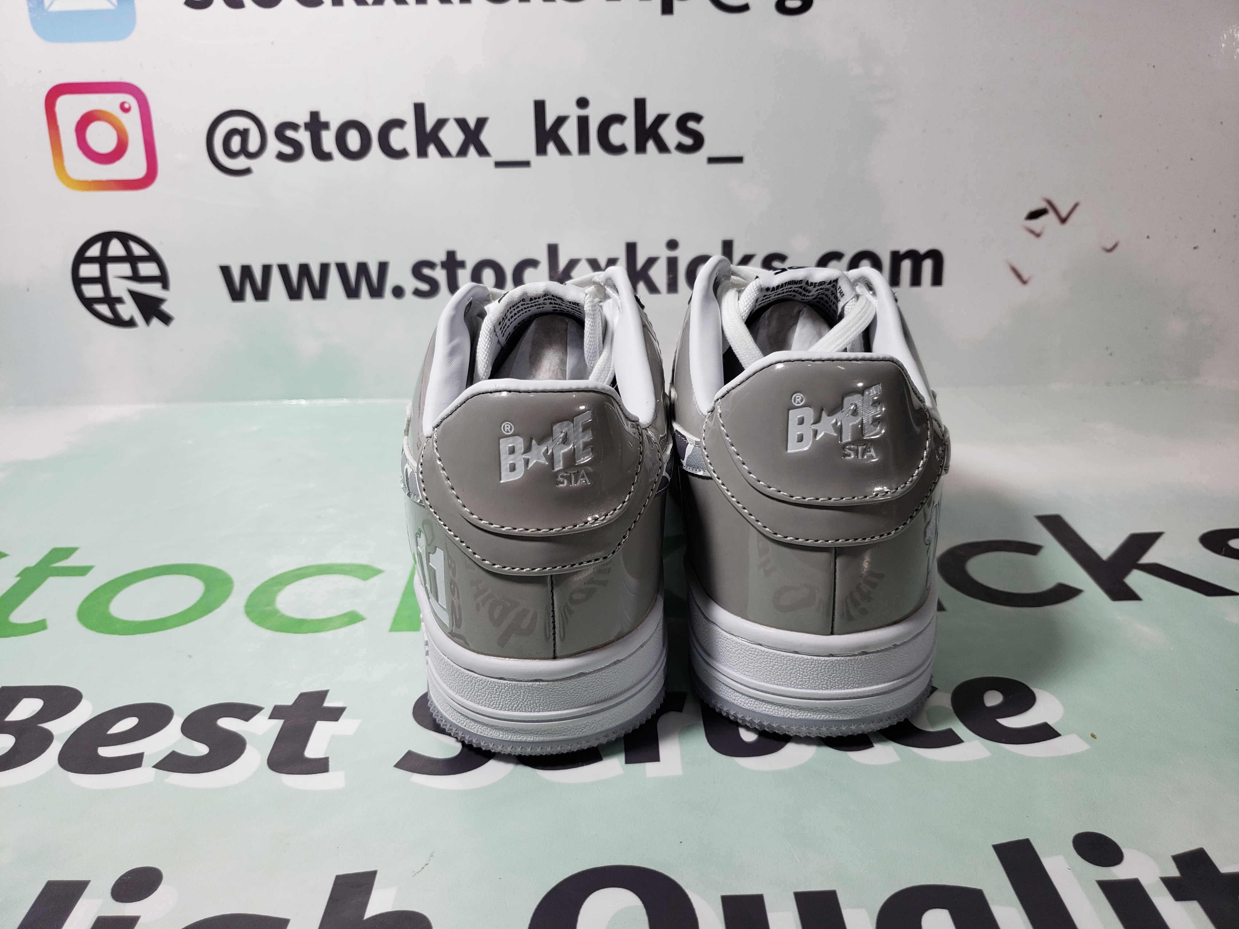 A Bathing Ape Bape Sta Low Silver 1H73 191 921 review stockxkicks 00
