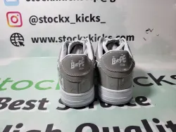 A Bathing Ape Bape Sta Low Silver 1H73 191 921 review stockxkicks 01
