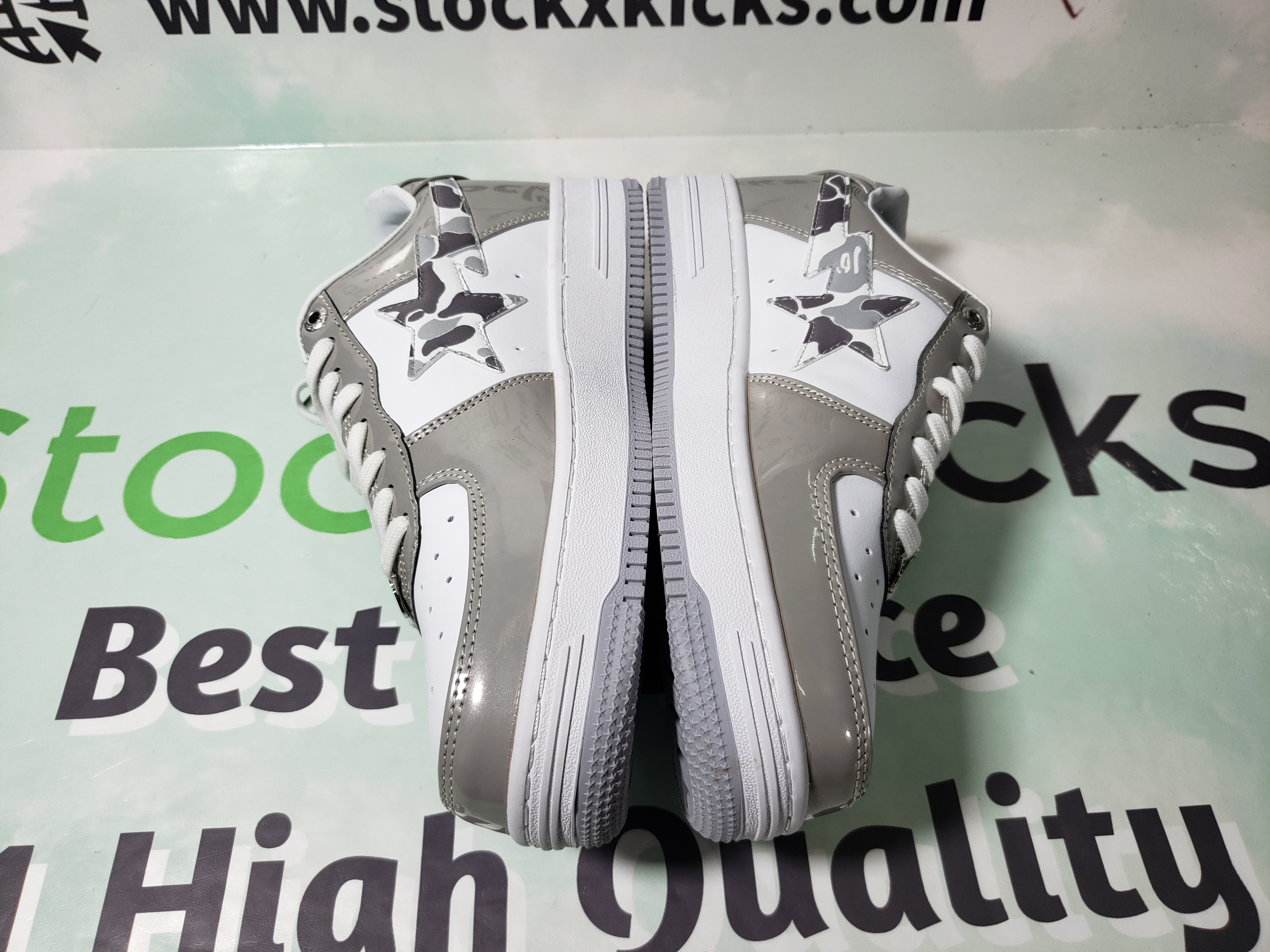 A Bathing Ape Bape Sta Low Silver 1H73 191 921 review stockxkicks 02