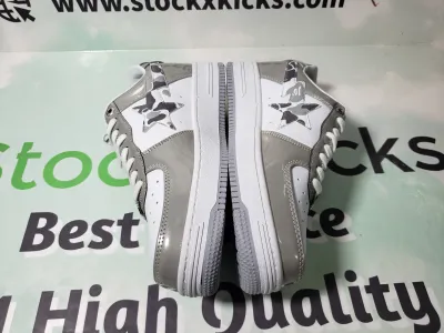 A Bathing Ape Bape Sta Low Silver 1H73 191 921 review stockxkicks 02