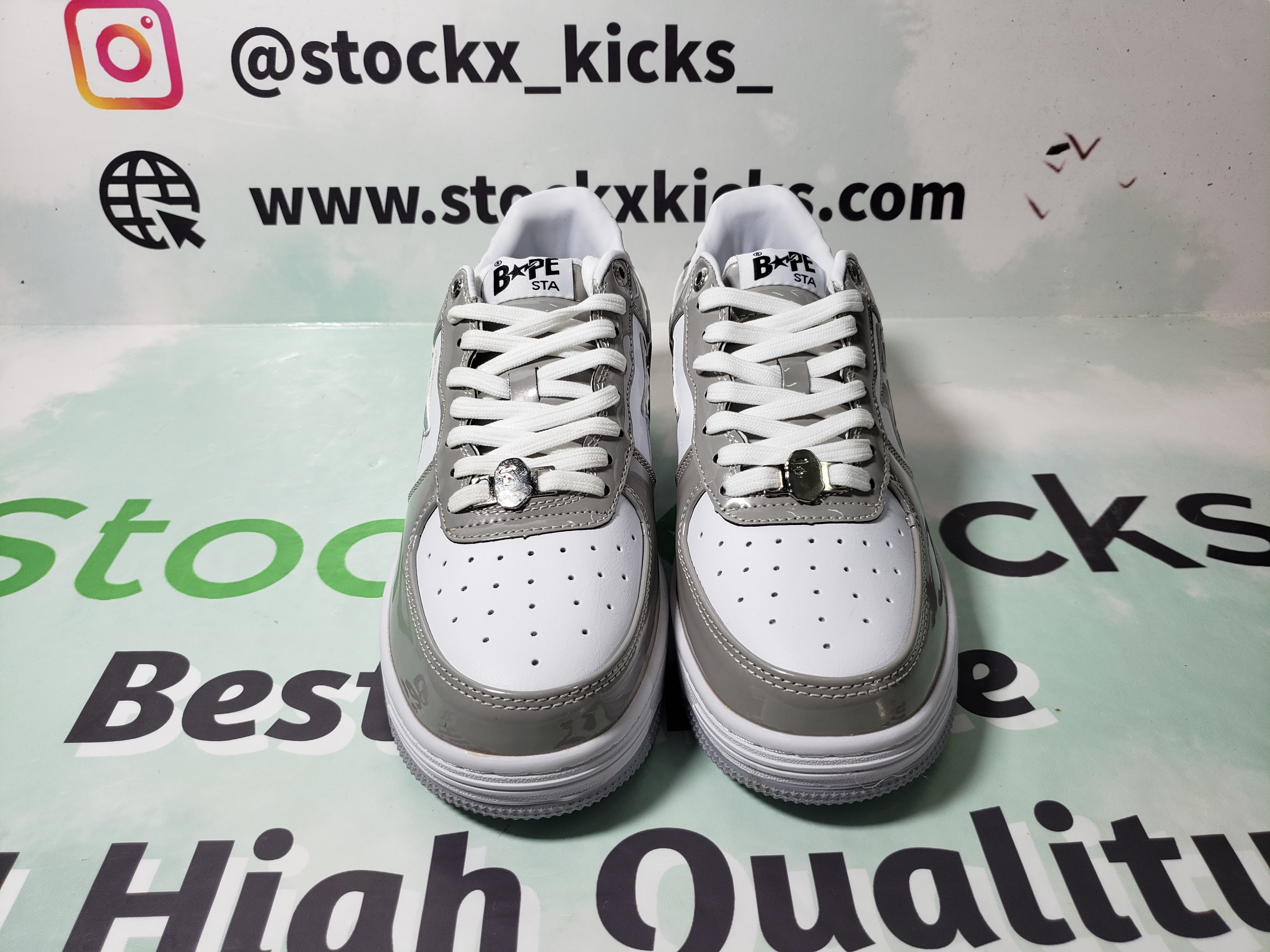 A Bathing Ape Bape Sta Low Silver 1H73 191 921 review stockxkicks 01