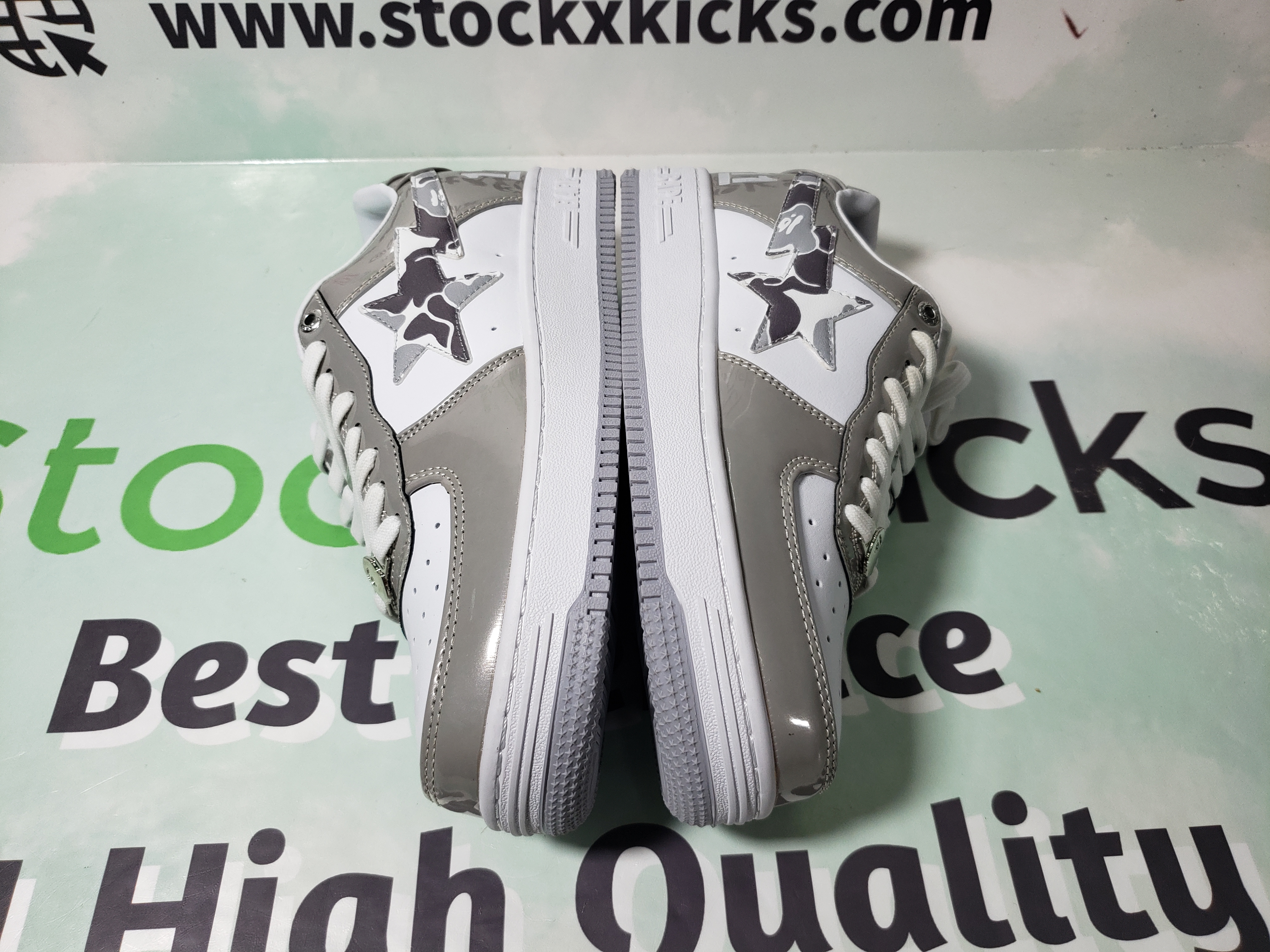 A Bathing Ape Bape Sta Low Silver 1H73 191 921 review stockxkicks 03