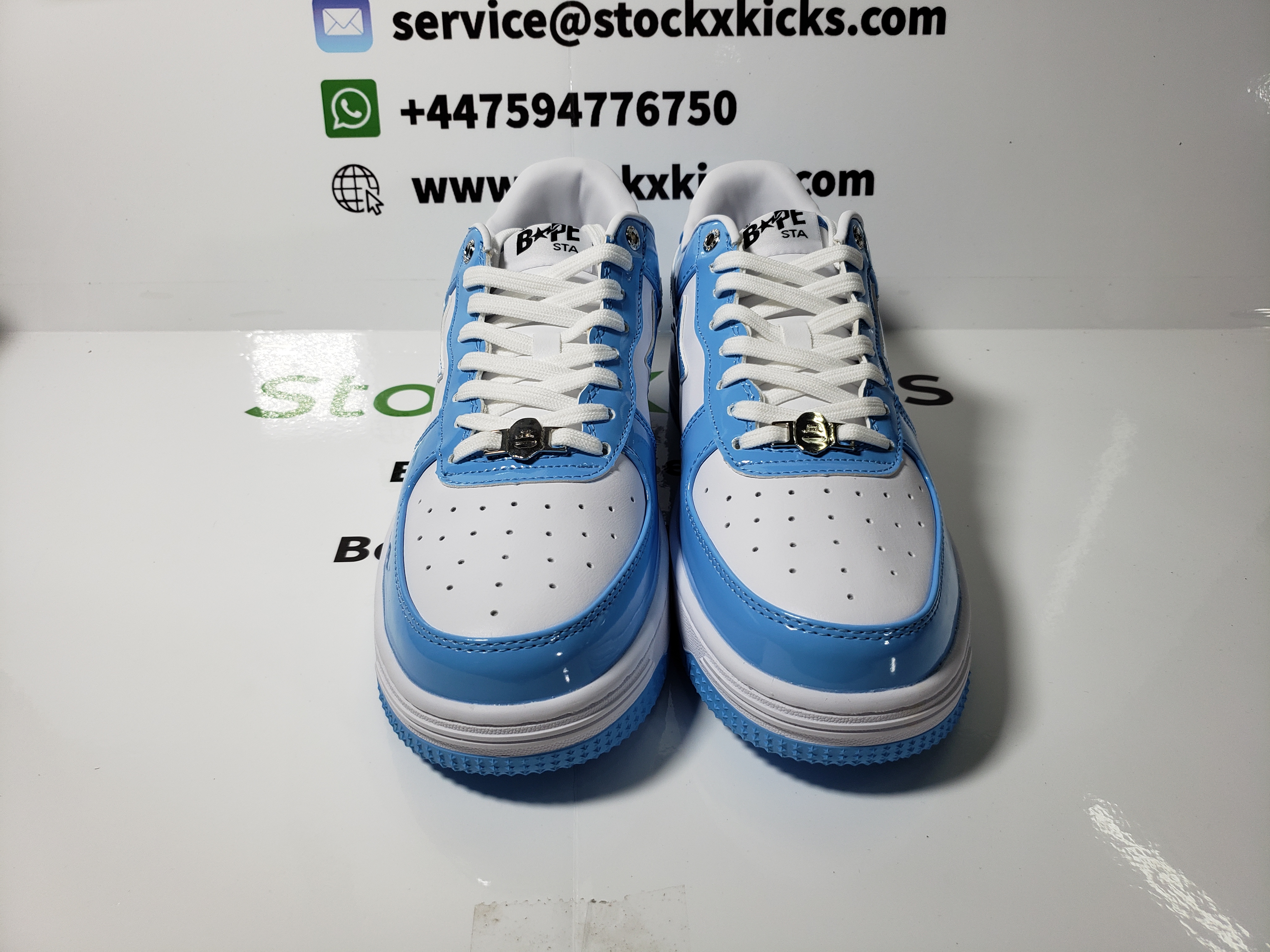 A Bathing Ape Bape Sta Low White Blue 1M70-191-001 review stockxkicks 01