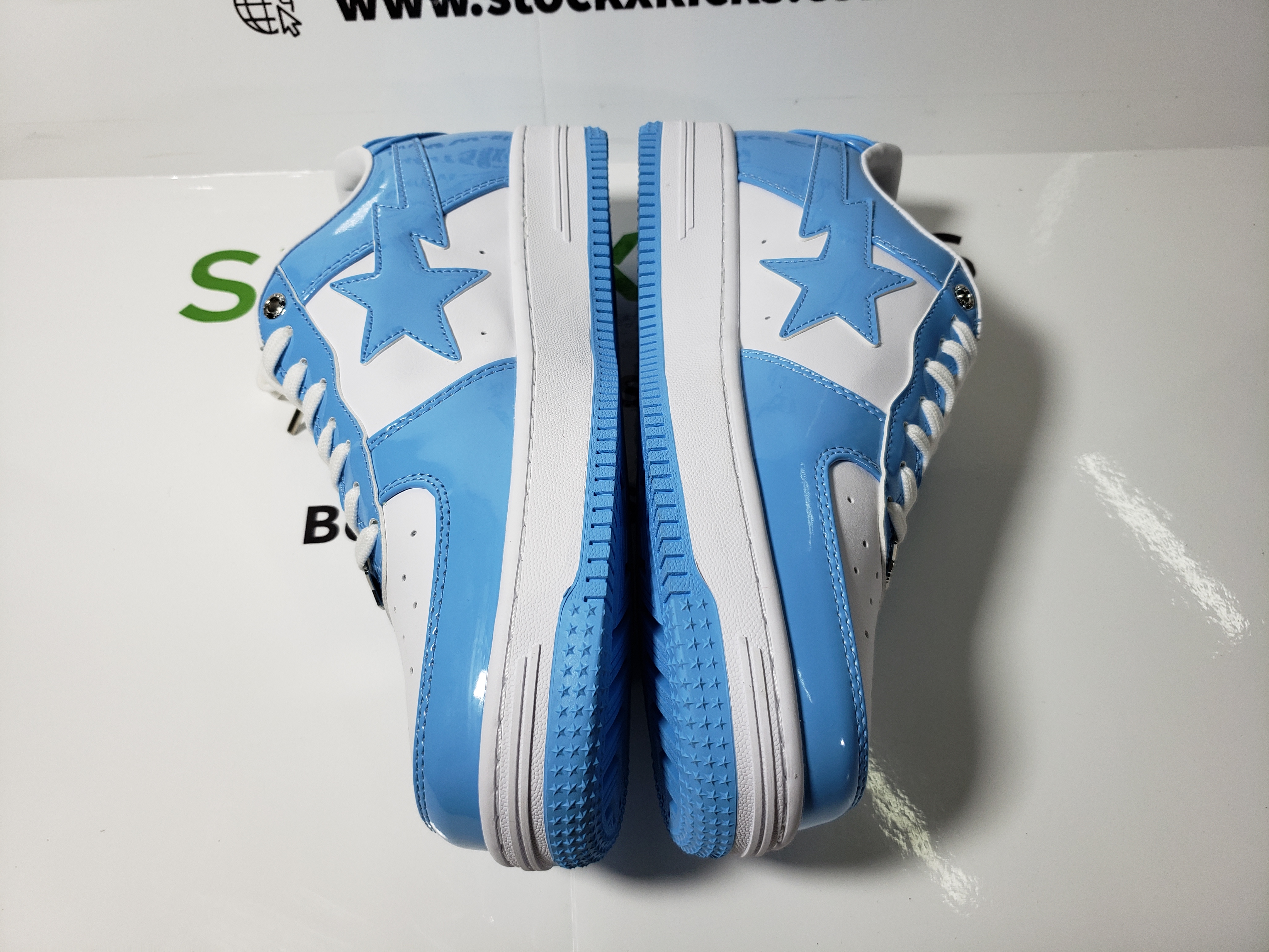 A Bathing Ape Bape Sta Low White Blue 1M70-191-001 review stockxkicks 02
