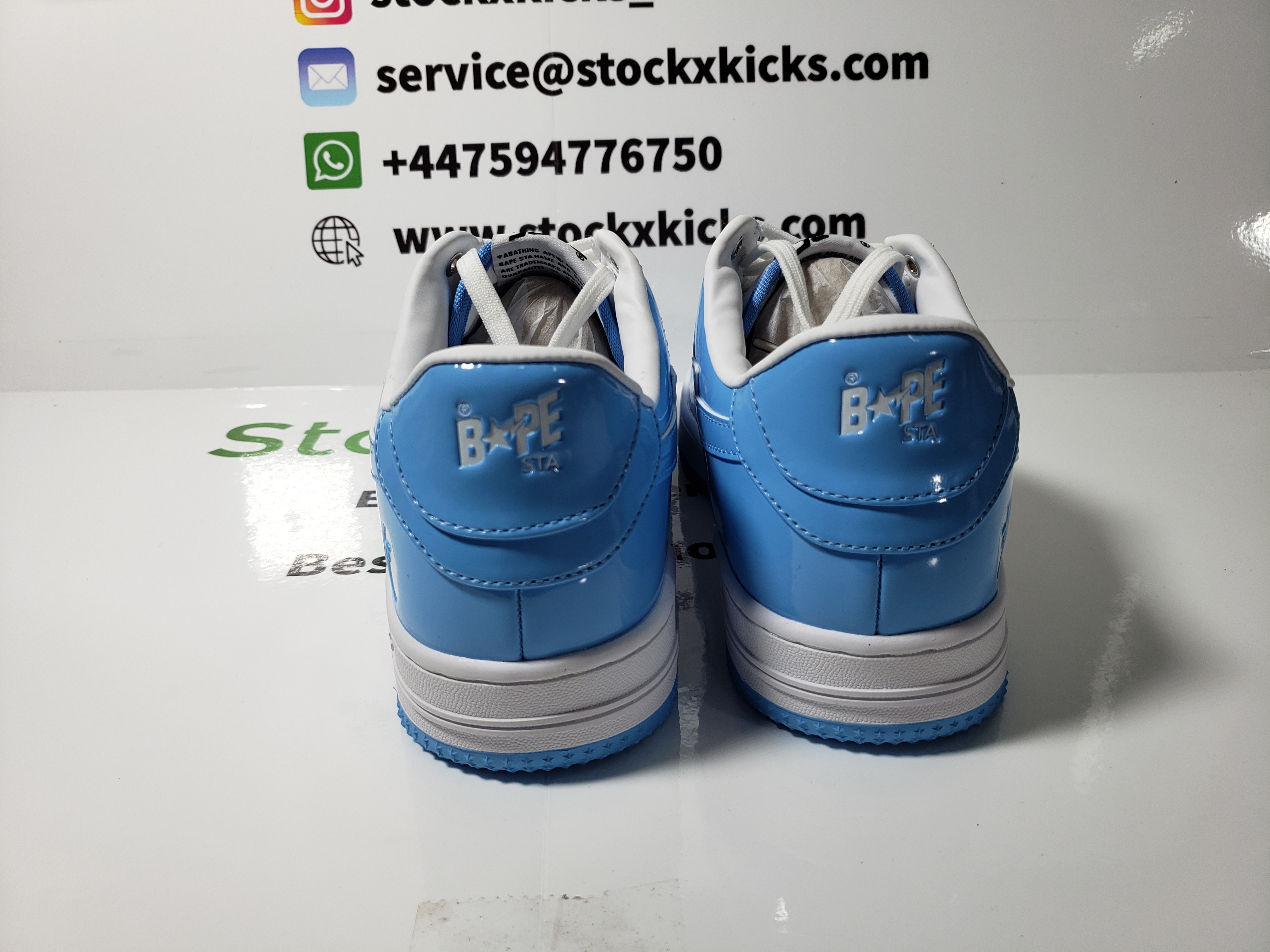 A Bathing Ape Bape Sta Low White Blue 1M70-191-001 review stockxkicks 00