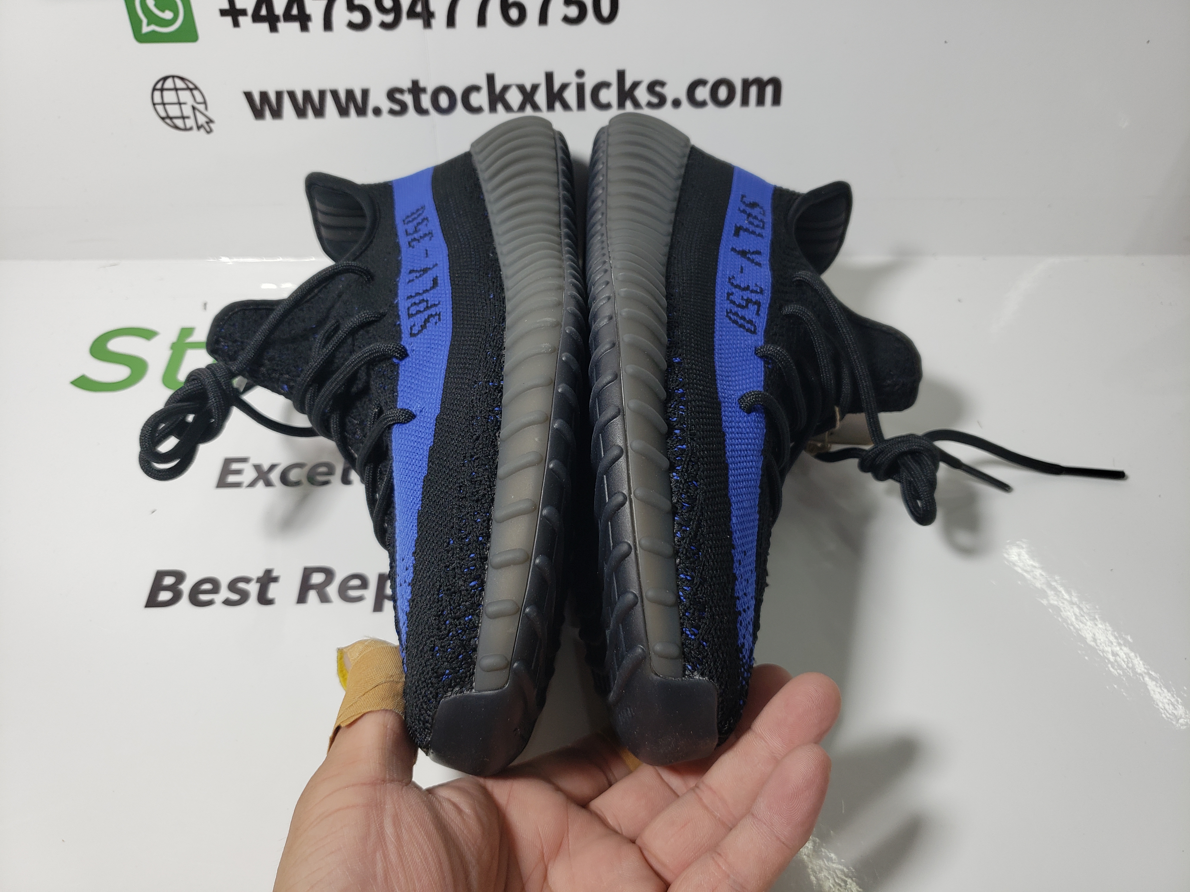 LJR Batch adidas Yeezy Boost 350 V2 Dazzling Blue GY7164 review stockxkicks 03
