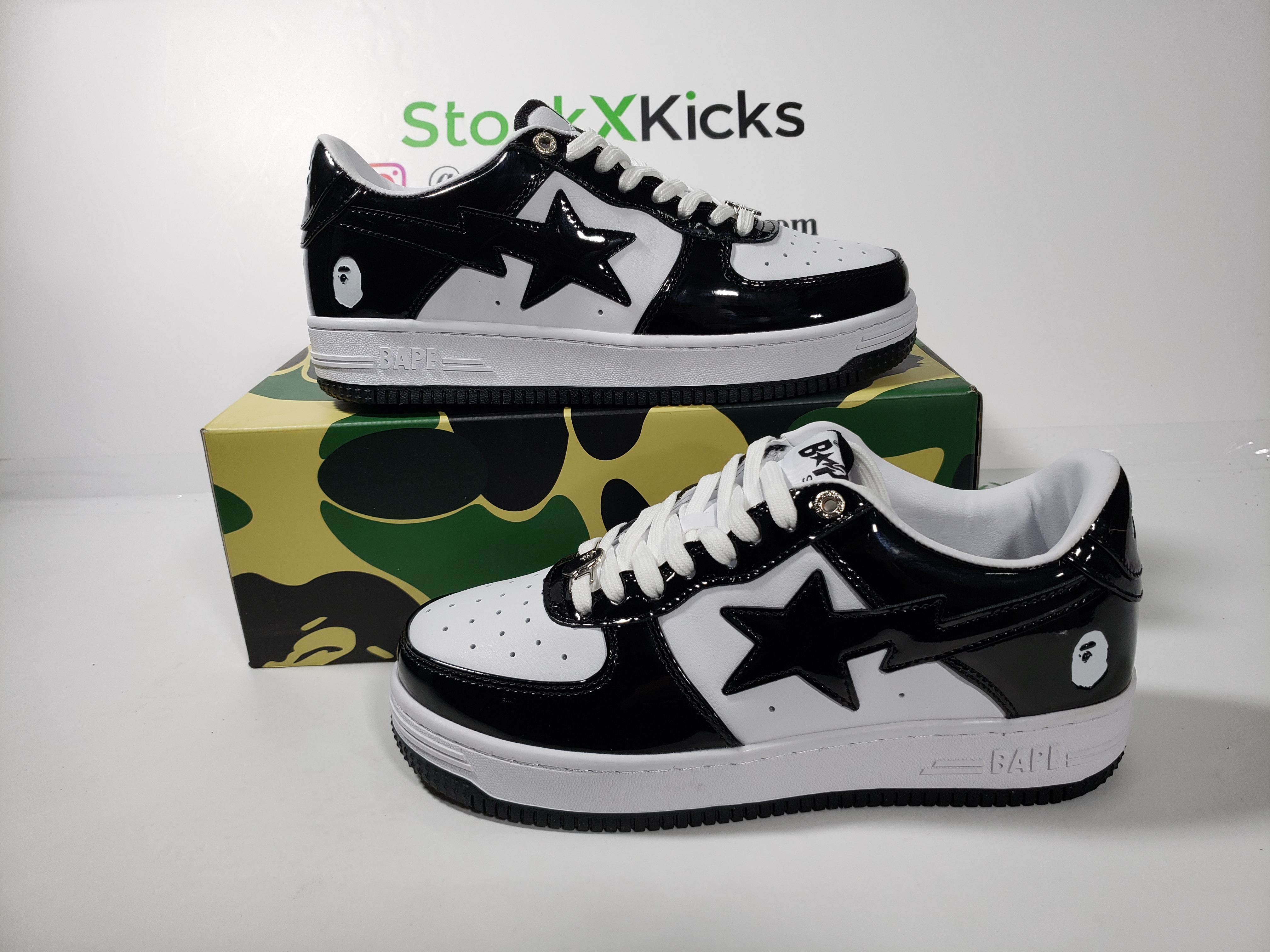 A Bathing Ape Bape Sta Low Black White 1H70-191-001 review Kvido Havlík 00