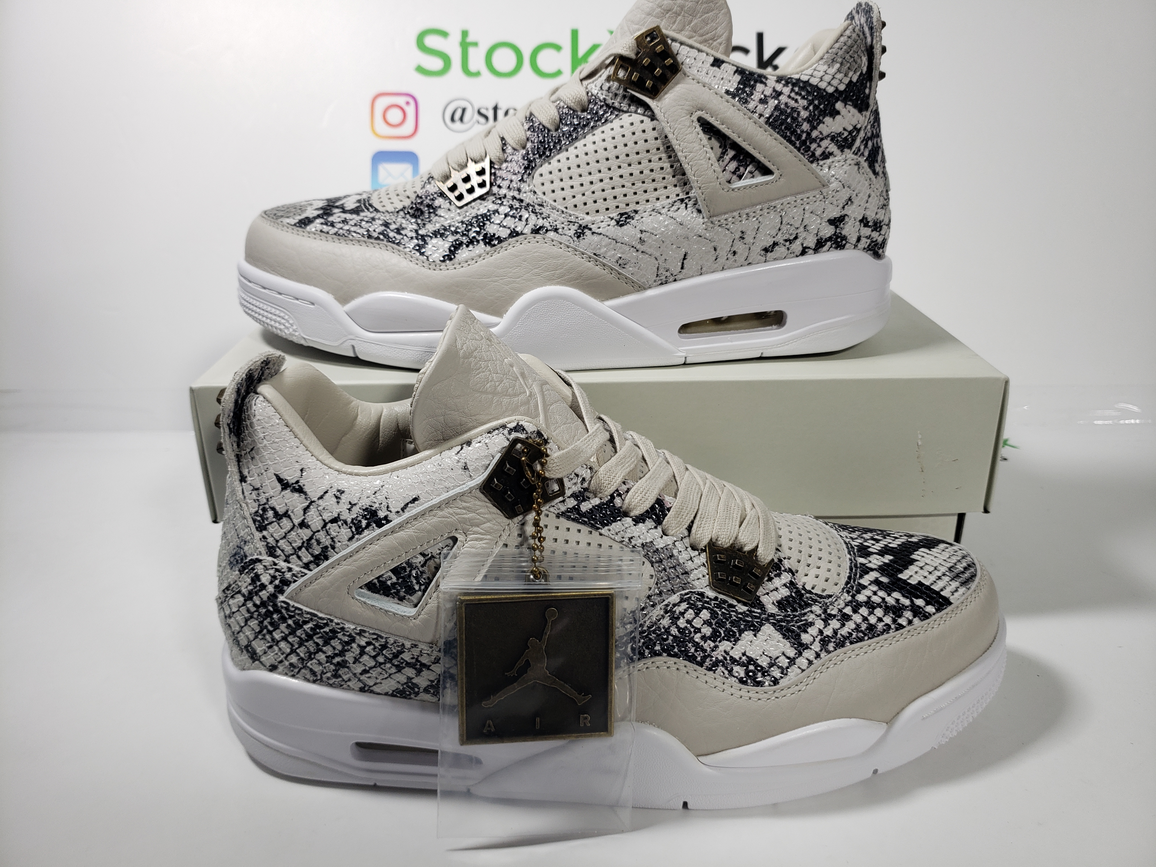 Pk God Batch Nike Air Jordan 4 Premium “Snakeskin” 819139-030 review stockxkicks 01