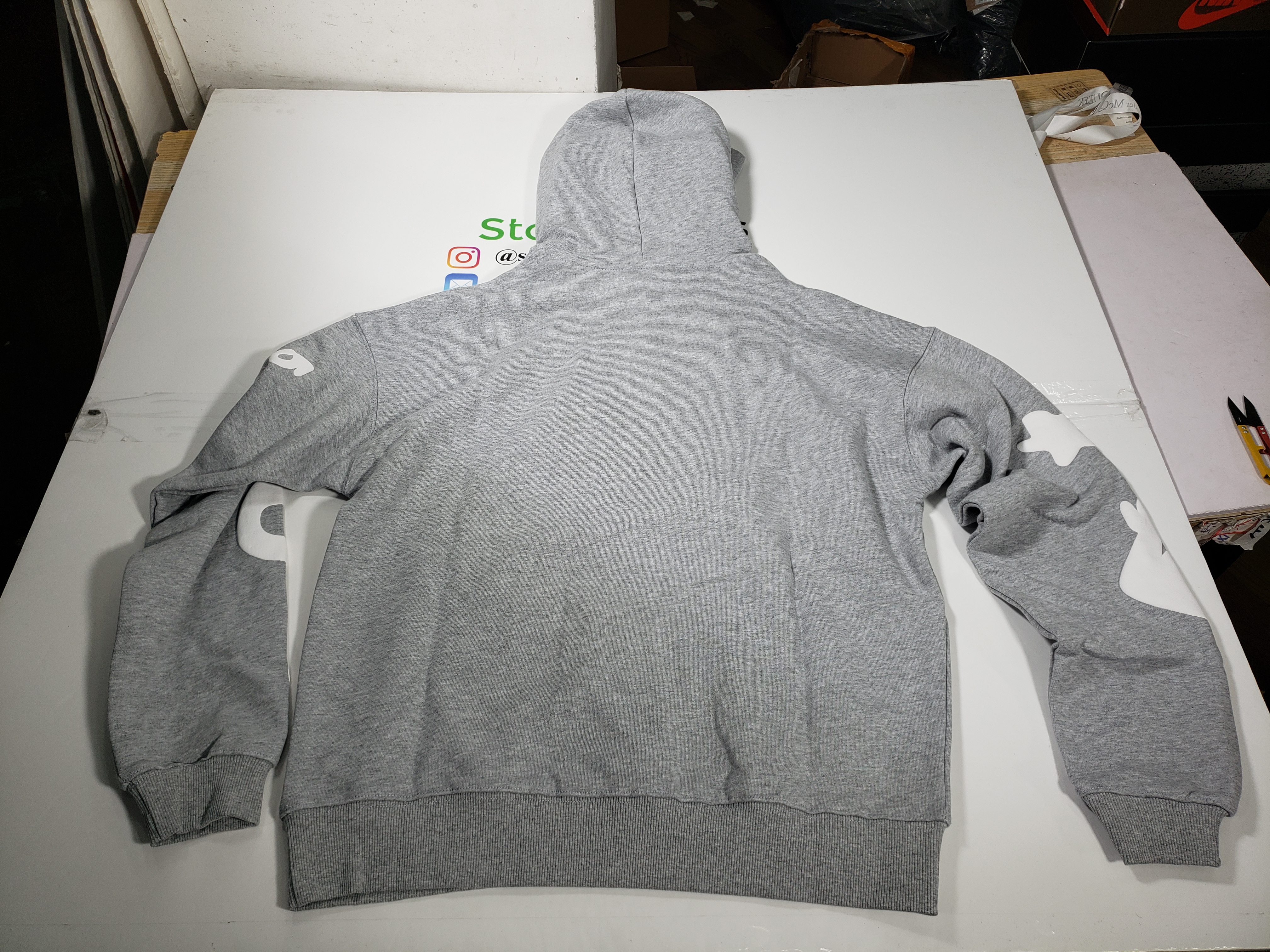 Sp5der Beluga Hoodie Heather Grey YZ EG915 review stockxkicks 00