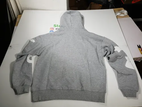 Sp5der Beluga Hoodie Heather Grey review 