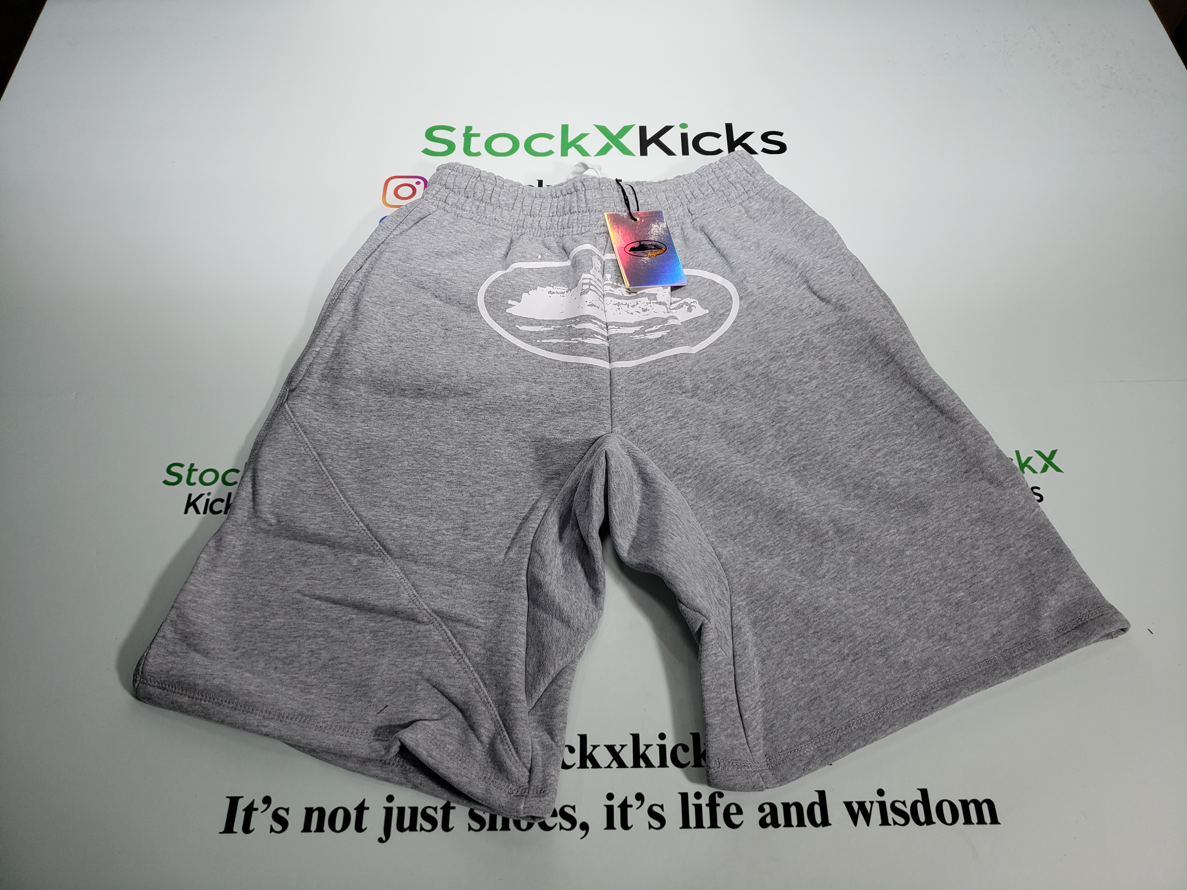 Corteiz OG Alcatraz Shorts Heather Grey review stockxkicks 00