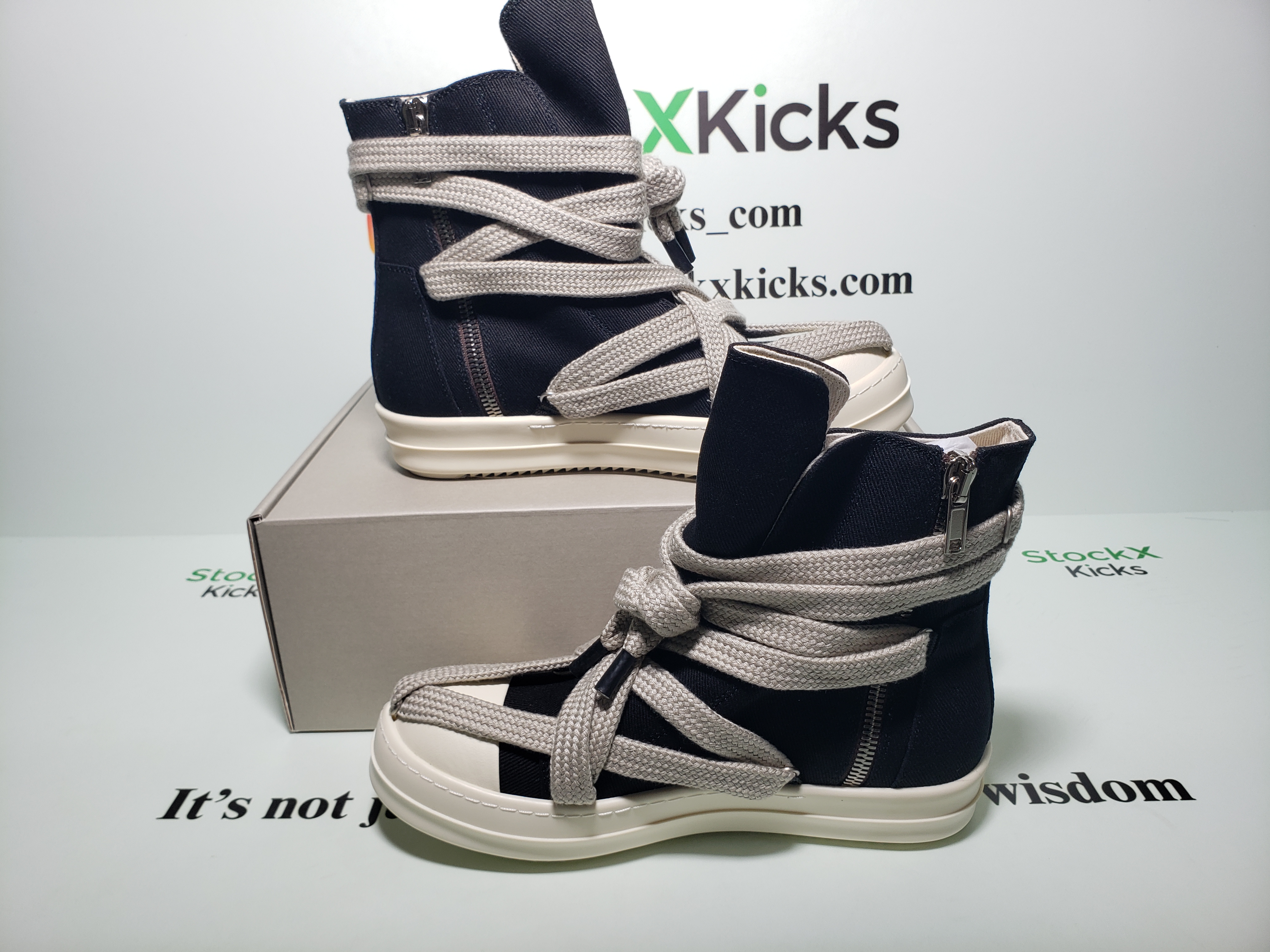 Rick Owens DRKSHDW Luxor Hexa High Black Milk review stockxkicks 01