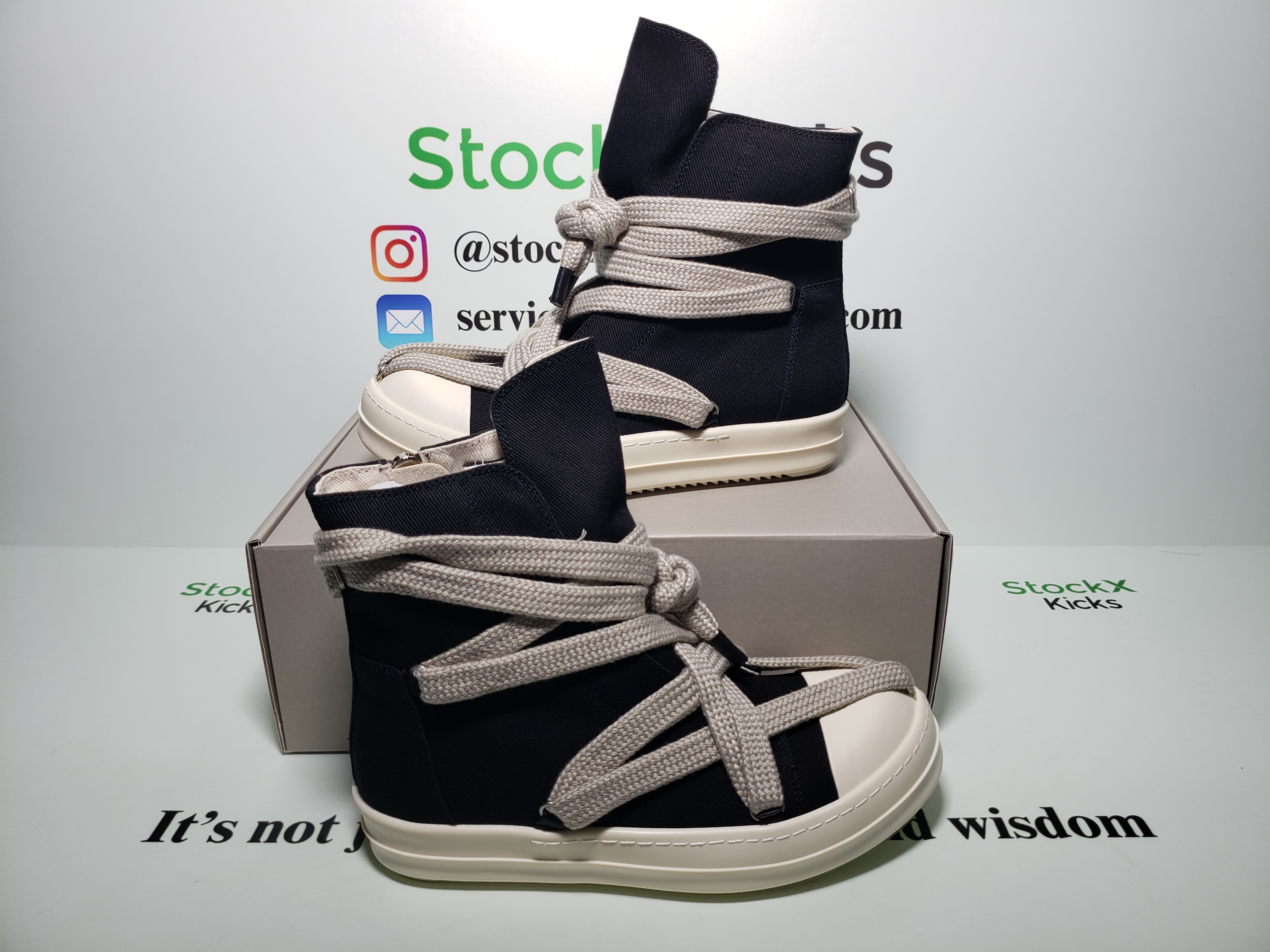 Rick Owens DRKSHDW Luxor Hexa High Black Milk review stockxkicks 02