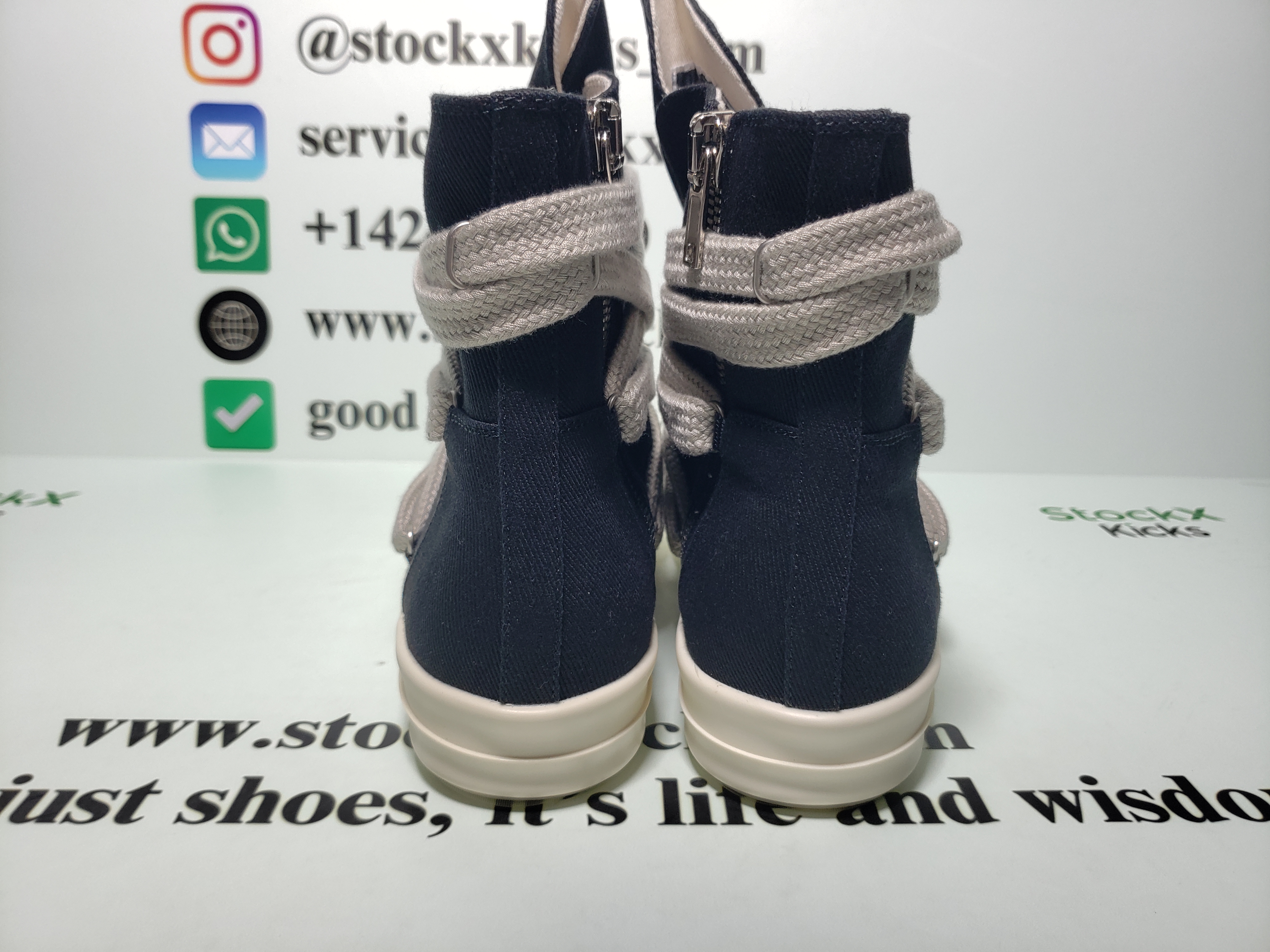 Rick Owens DRKSHDW Luxor Hexa High Black Milk review stockxkicks 03