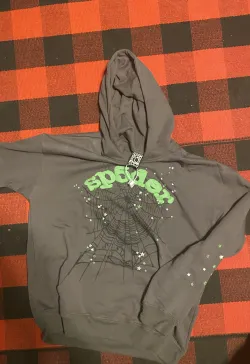 Sp5der Wait Web Hoodie Slate Grey review Caleb 01