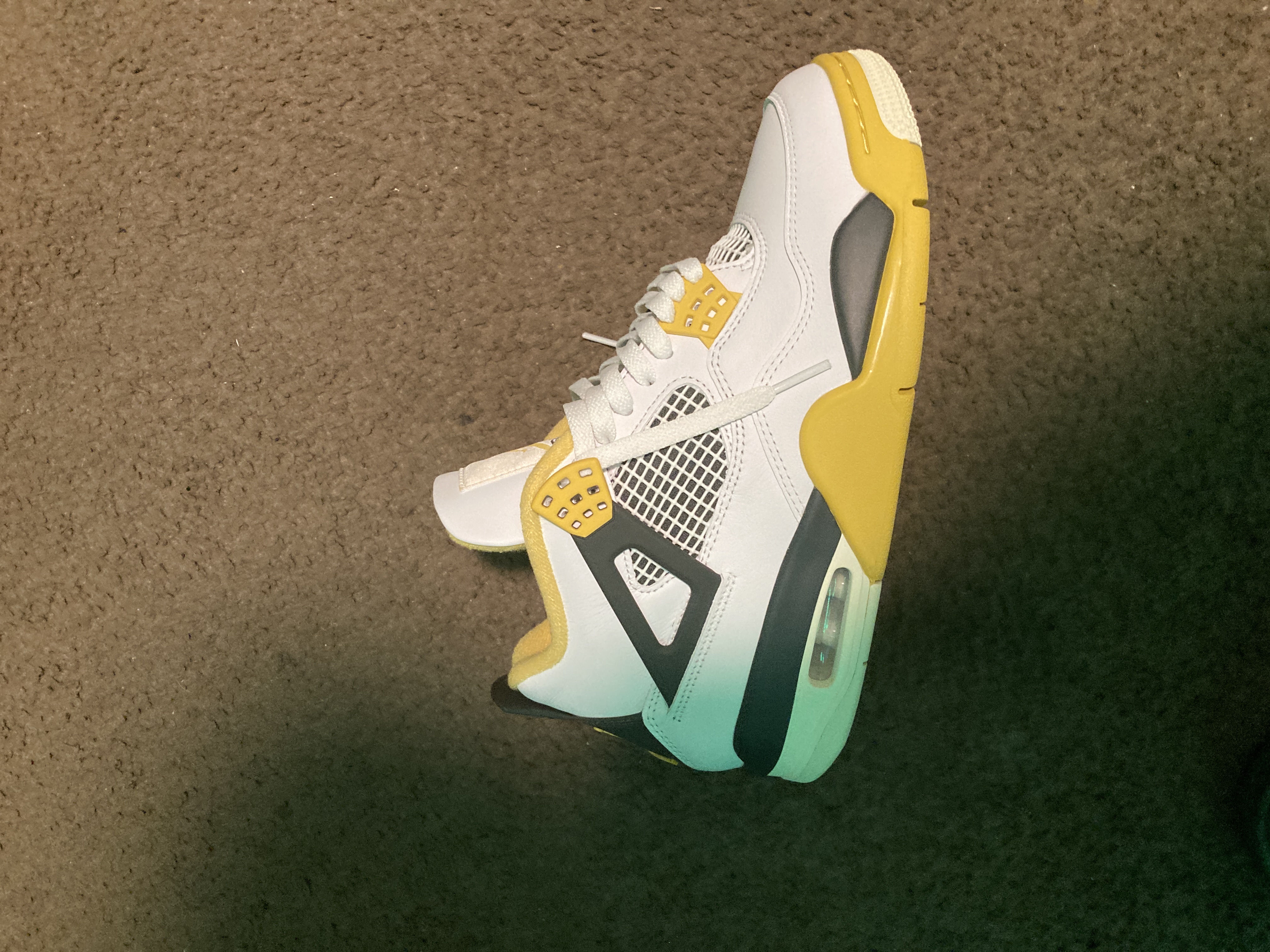 PK God Batch Air Jordan 4 Retro Vivid Sulfur AQ9129-101 review Roy 00