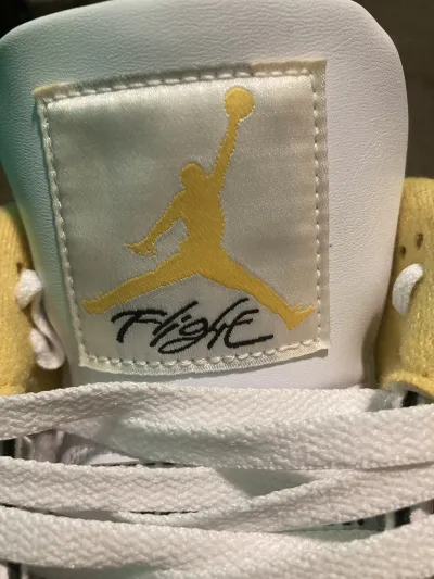 PK God Batch Air Jordan 4 Retro Vivid Sulfur AQ9129-101 review Roy 03