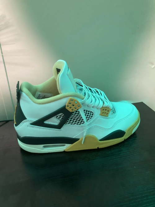 PK God Batch Air Jordan 4 Retro Vivid Sulfur AQ9129-101 review 