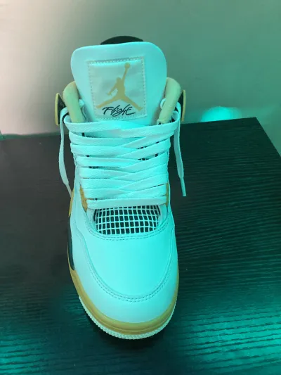 PK God Batch Air Jordan 4 Retro Vivid Sulfur AQ9129-101 review Roy 02