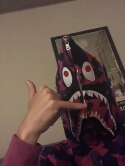 BAPE Color Camo Shark Zip Hoodie Purple 4580793338444 review Space Nugget 01