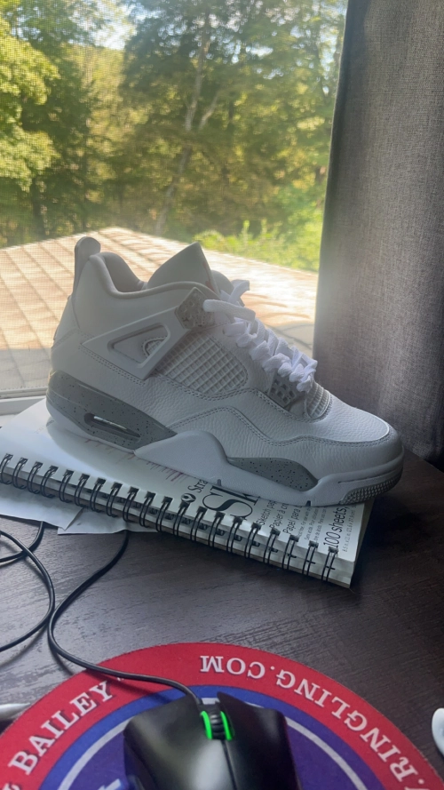 PK God Batch Air Jordan 4 Retro White Oreo (2021) CT8527-100 review 