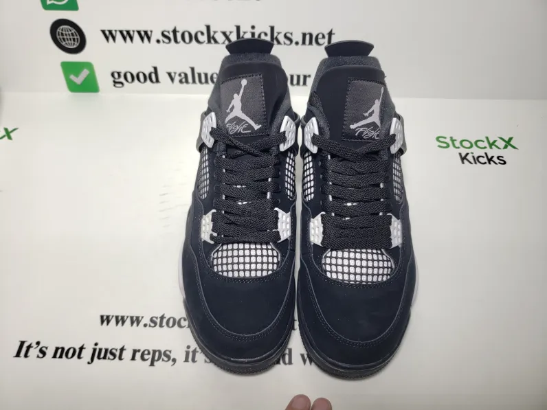 【Top PK Version】PK God Batch Nike Air Jordan 4 Retro White Thunder FQ8138-001 review Michael 01