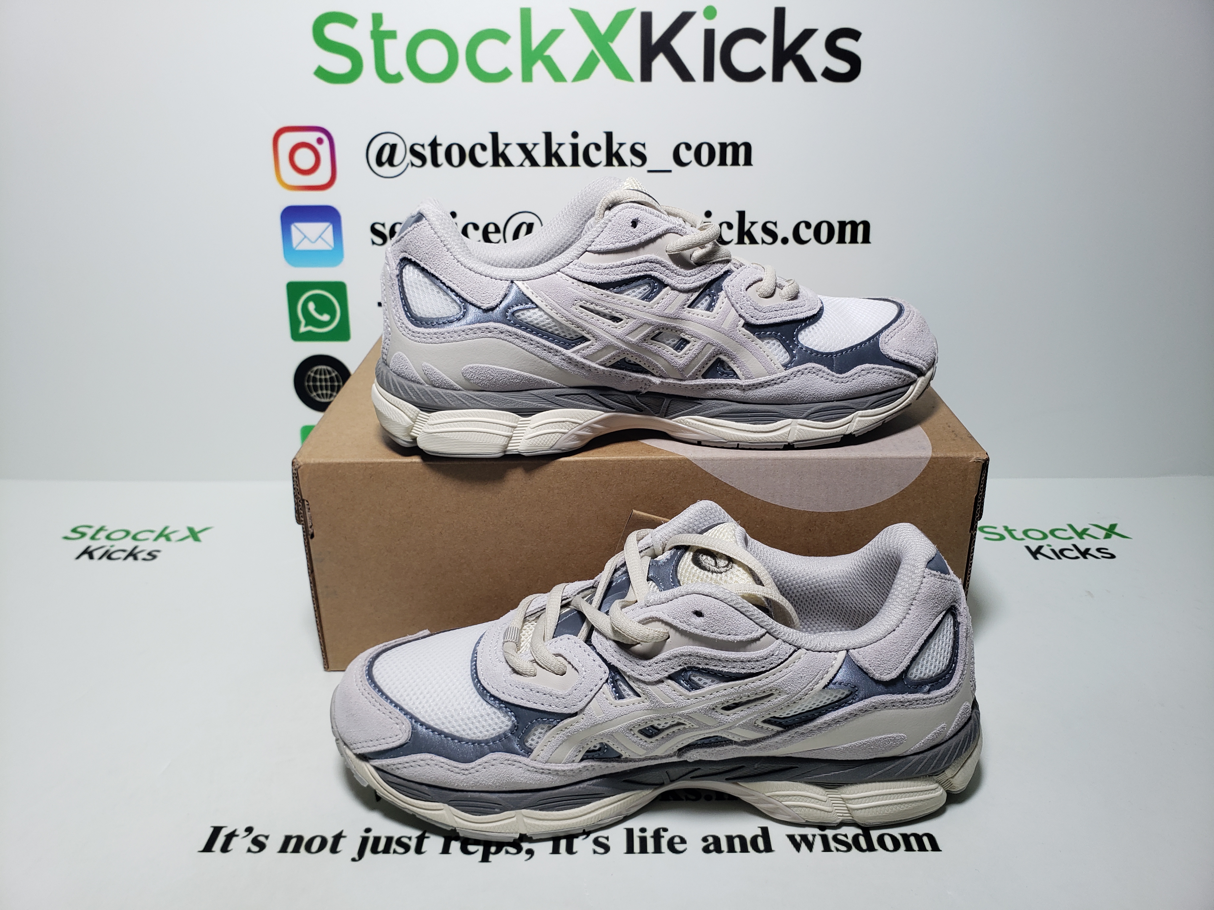 ASICS Gel-NYC Oyster Grey 1201A789-103 review Stockxkicks 05