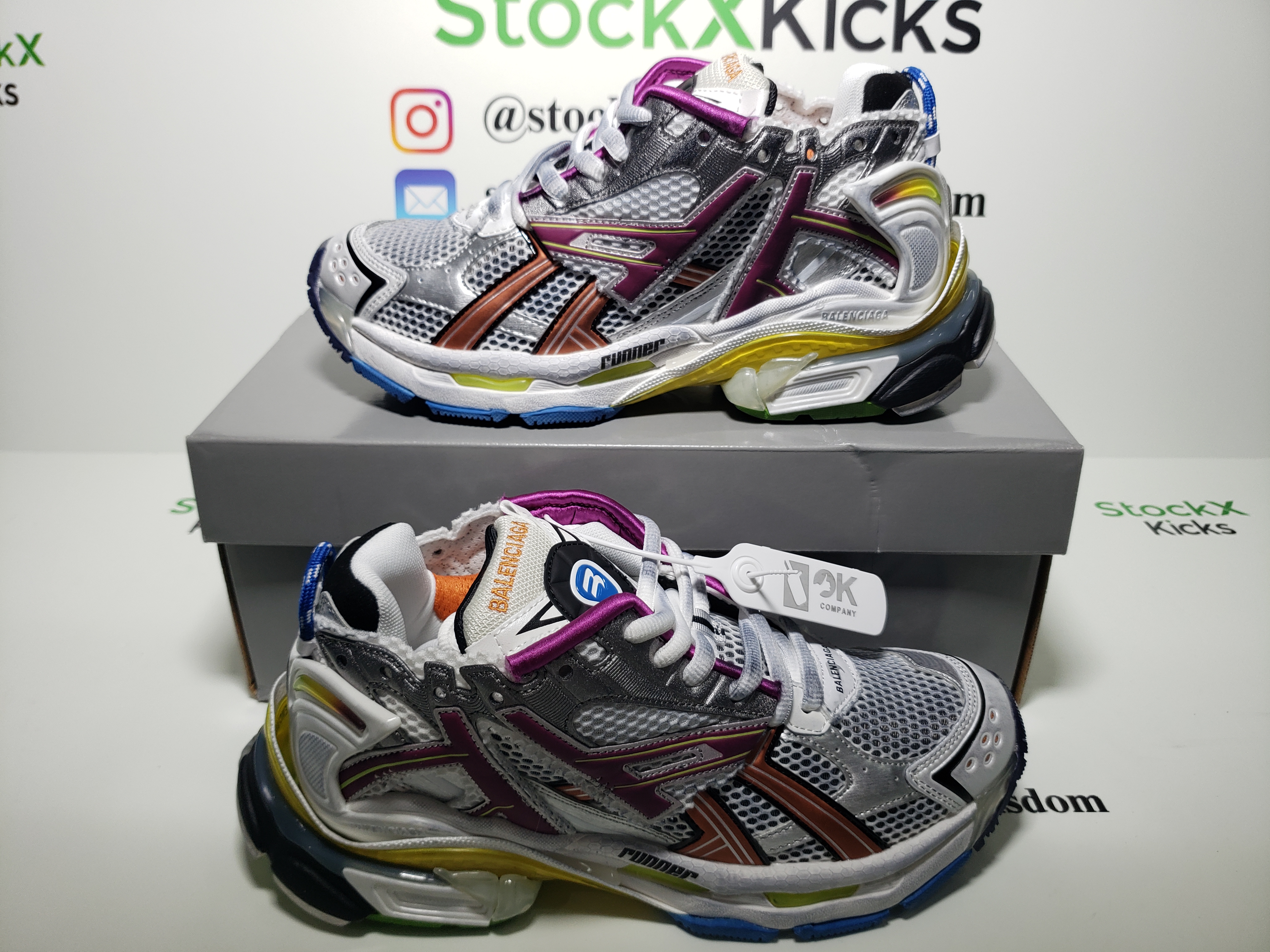 【Top PK Version】Balenciaga Runner Multicolor 677403W3RB68123 review stockxkicks 02