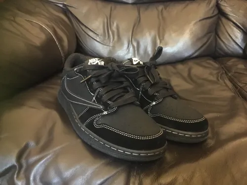 【$49 High Cost Effective】Air Jordan 1 Retro Low OG SP Travis Scott Black Phantom DM7866-001 review 