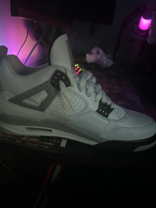 PK God Batch Air Jordan 4 Retro White Cement 840606-192 review 