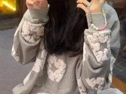 Denim Tears The Cotton Wreath Sweatshirt Grey review Rosa Herrera