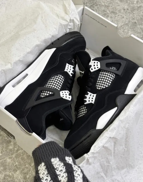 PK God Batch Nike Air Jordan 4 Retro White Thunder FQ8138-001 review 