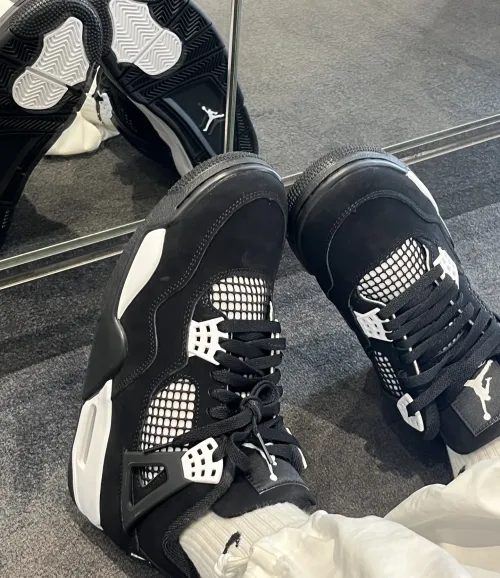 PK God Batch Nike Air Jordan 4 Retro White Thunder FQ8138-001 review 