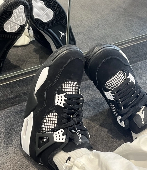 【Top PK God Batch】PK God Batch Nike Air Jordan 4 Retro White Thunder FQ8138-001 review 