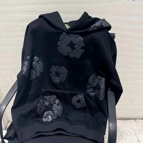 Denim Tears Cotton Wreath Hoodie Black Monochrome review 