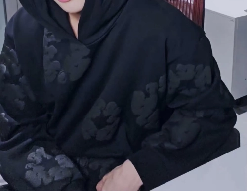 Denim Tears Cotton Wreath Hoodie Black Monochrome review 