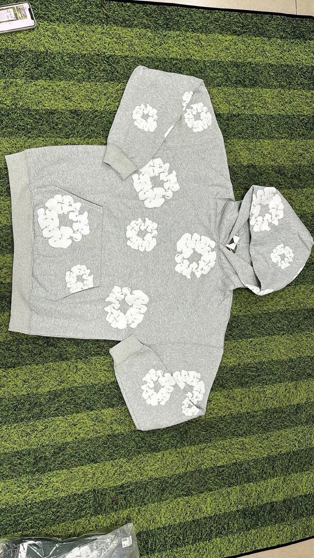 Denim Tears The Cotton Wreath Sweatshirt Grey Hoodie review Kayode Simmons