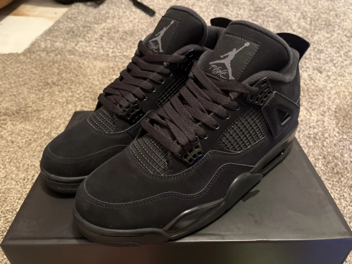 【Top PK God Batch】PK God Batch Air Jordan 4 Retro Black Cat CU1110-010 review 