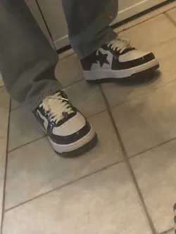 A Bathing Ape Bape Sta Low Black White 1H70-191-001 review Space 02