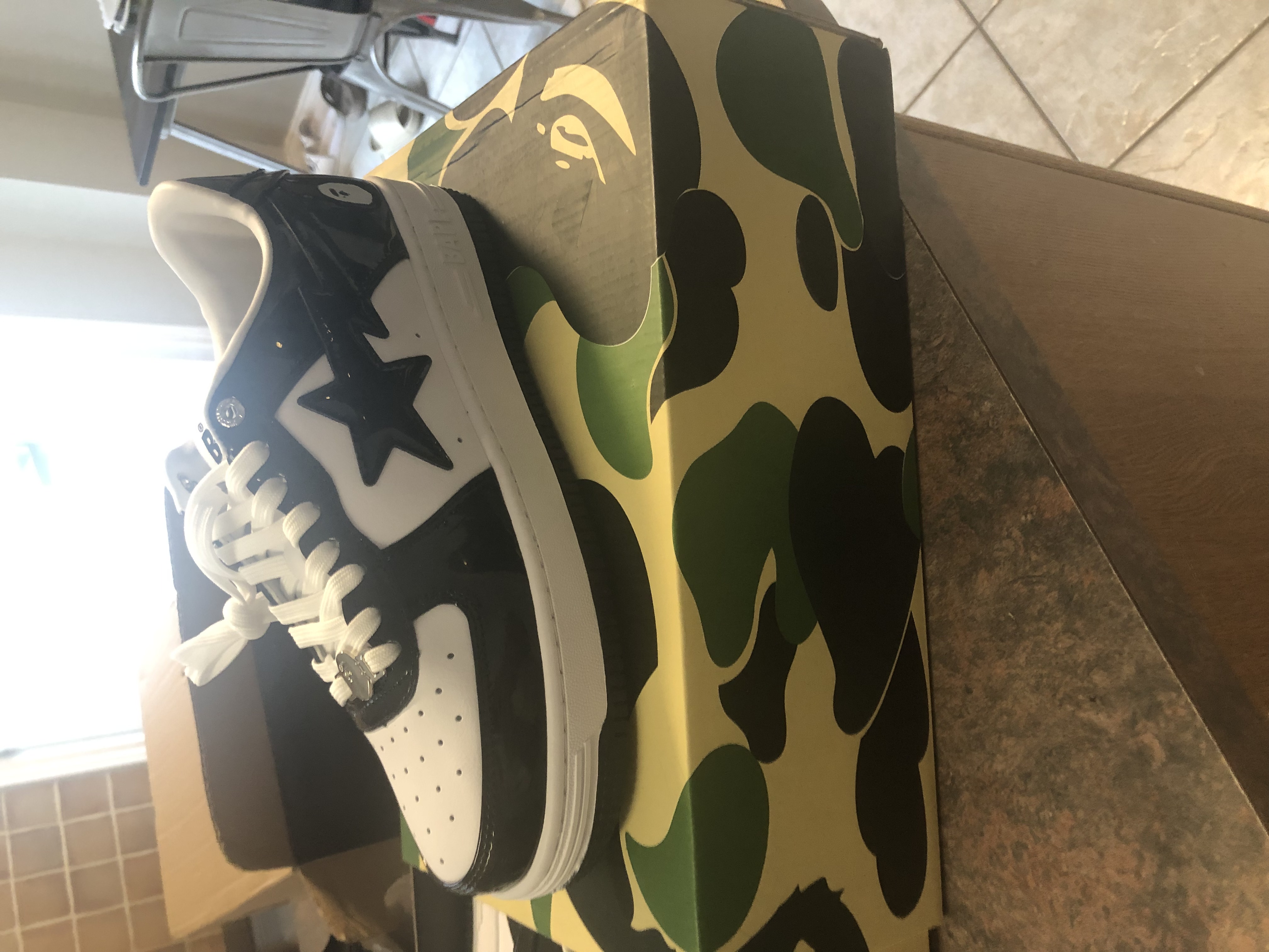 A Bathing Ape Bape Sta Low Black White 1H70-191-001 review Space 02