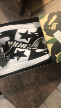 A Bathing Ape Bape Sta Low Black White 1H70-191-001 review Hell yeah 01